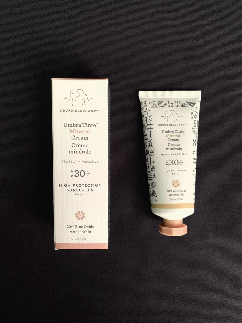 DRUNK ELEPHANT Umbra Tinte Mineral Sunscreen Cream SPF 30 – Full Size 2.0 fl oz